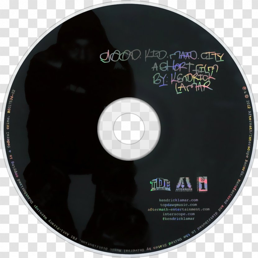 Compact Disc Good Kid, M.A.A.D City Section.80 Album Cover - Frame - Kendrick Lamar Transparent PNG