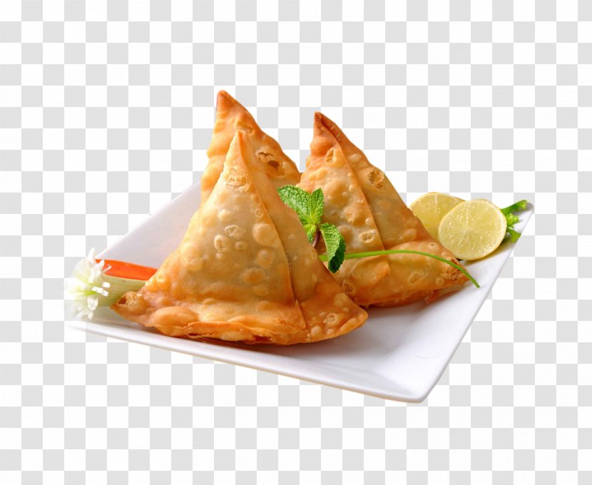 Samosa Pakora Indian Cuisine Stuffing Kebab - Butter Transparent PNG