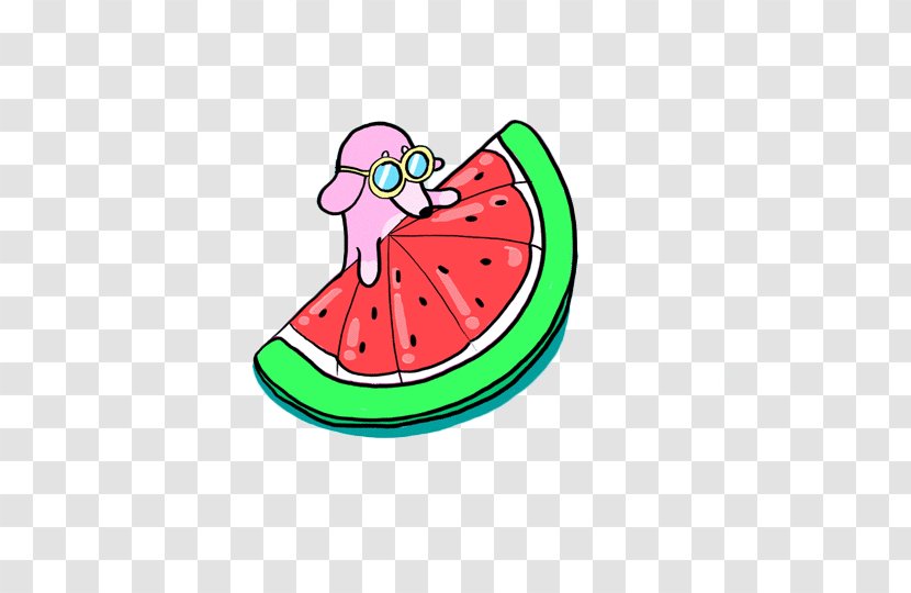 Puppy Cuteness Dog Giphy - Cartoon And Watermelon Slice Buoy Transparent PNG