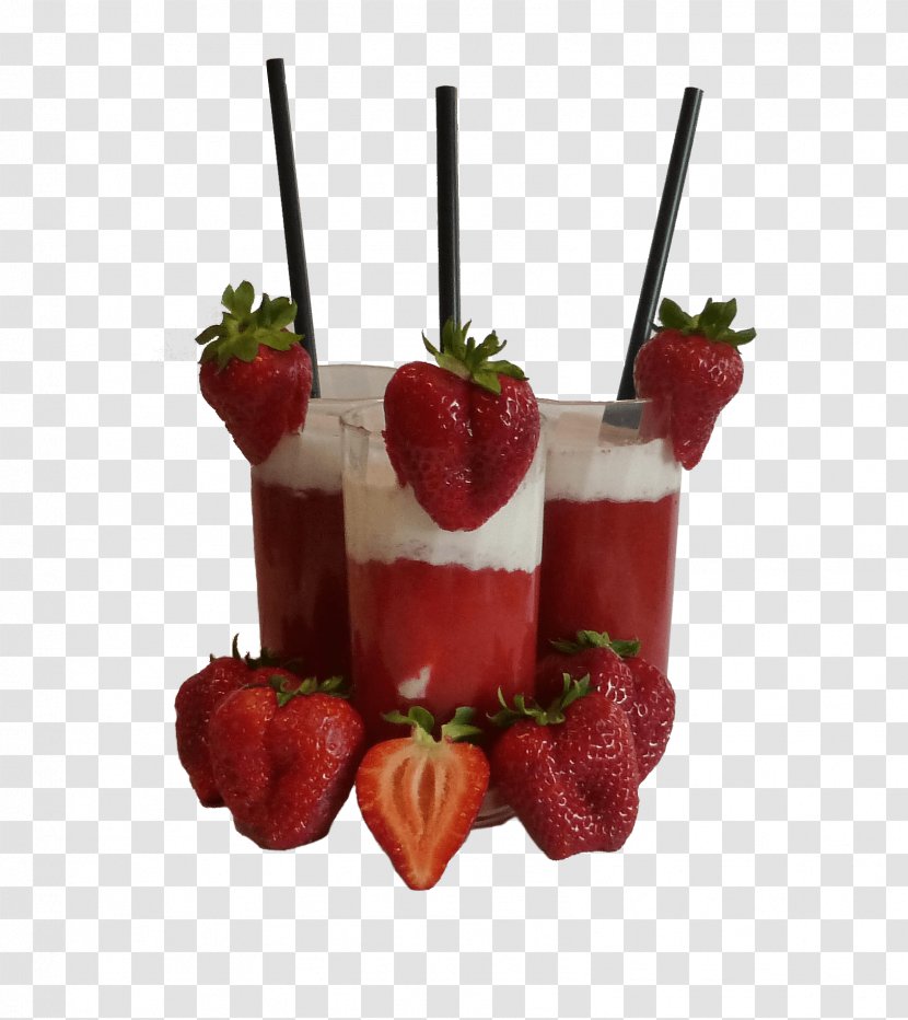 Strawberry Cocktail Garnish Fruit Harvest - Dessert Transparent PNG