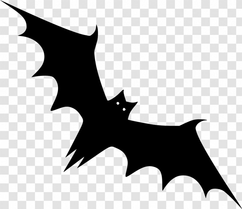 Bat Vector Graphics Halloween - Black Transparent PNG