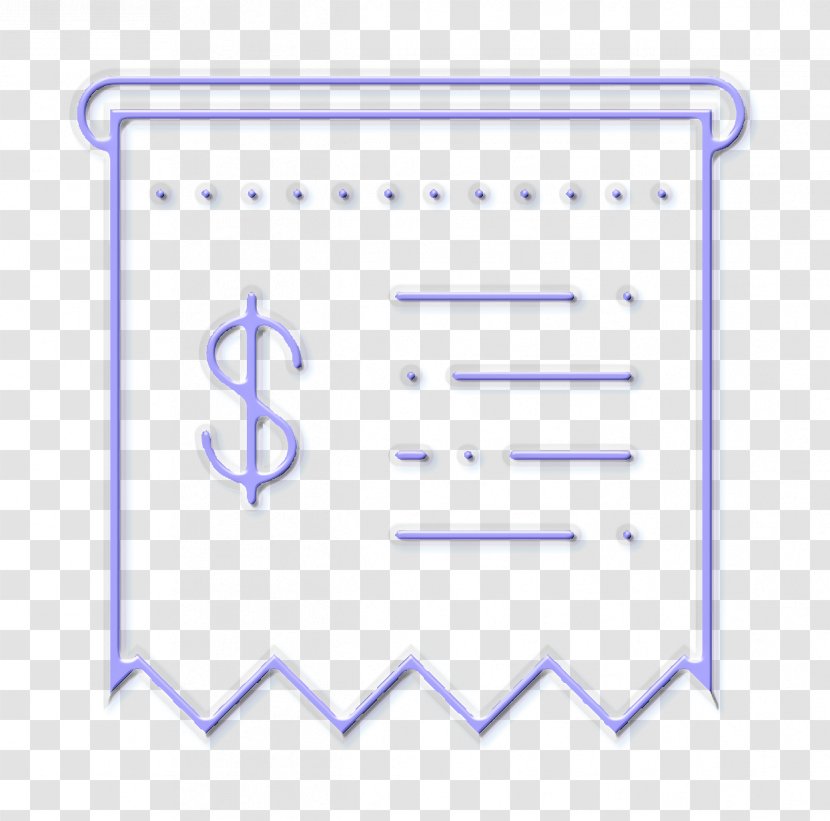 Receipt Icon Business Bill - Blue Text Transparent PNG