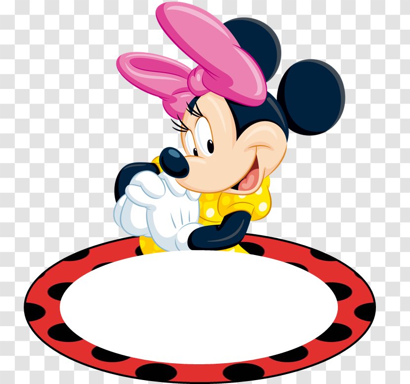 Minnie Mouse Mickey Pluto Daisy Duck Donald - Name Sticker Transparent PNG