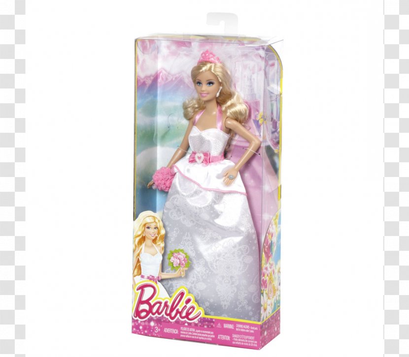 Barbie Doll Toy Bride Dress - Wedding Transparent PNG