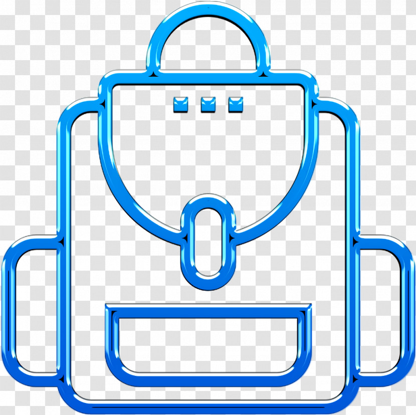 School And Education Icon Backpack Icon Transparent PNG