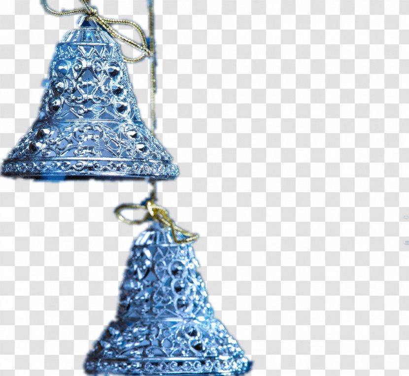 Samsung Galaxy Note 3 II S5 Christmas Wallpaper - Blue - Two Bells Transparent PNG