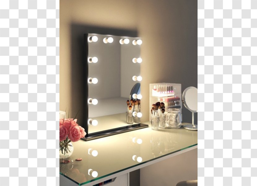 Light-emitting Diode Mirror LED Lamp Make-up - White - Light Transparent PNG
