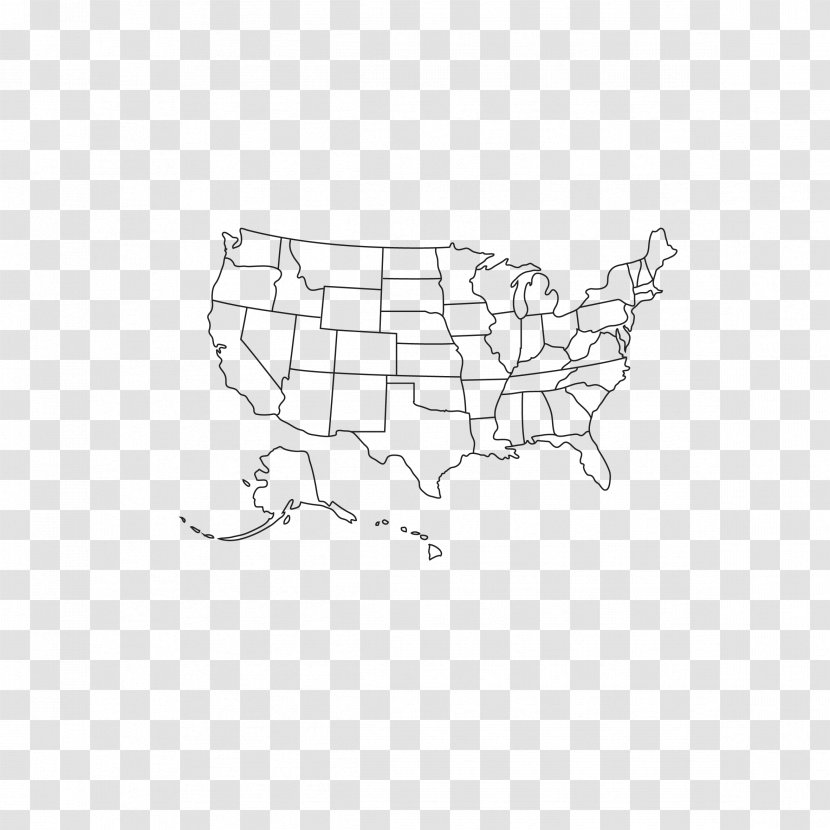 United States Map Clip Art - Royaltyfree - Starter Edition Transparent PNG