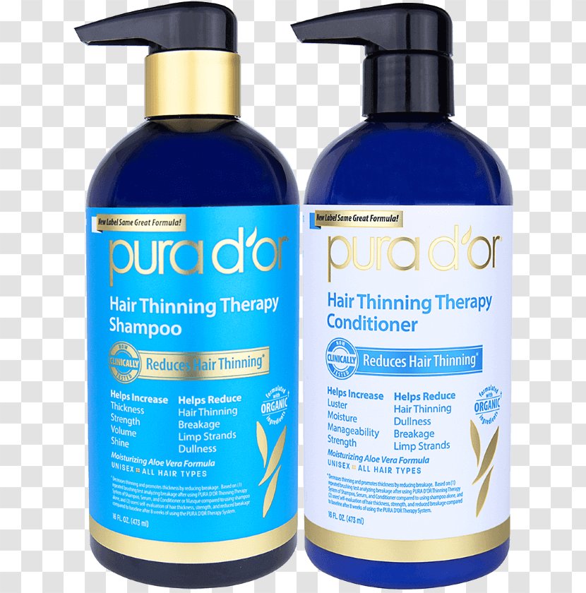 PURA D'OR Hair Loss Prevention Therapy Shampoo Care Conditioner - Management Of Transparent PNG