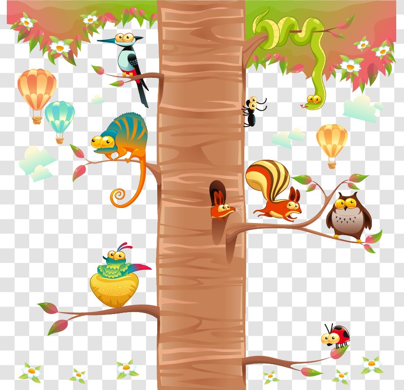 Photography Cartoon Illustration - Android - Forest Trees Animal Transparent PNG