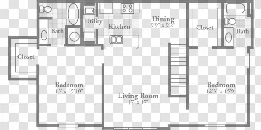 Floor Plan House Loft - Number Transparent PNG