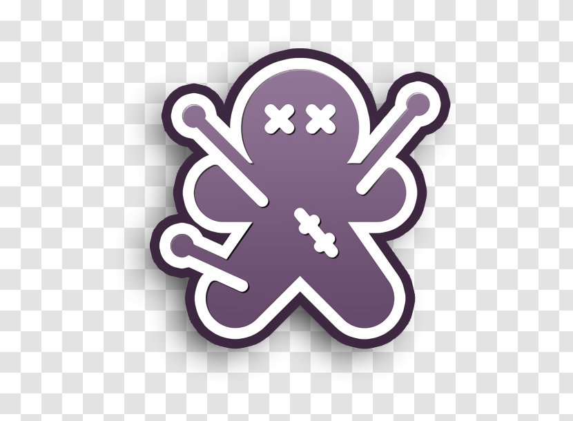 Doll Icon Halloween Voodoo - Violet - Symbol Logo Transparent PNG
