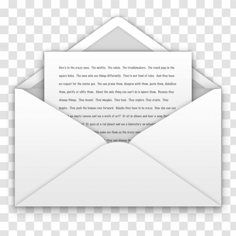 Template Email Message - Embroidered Envelopes Transparent PNG