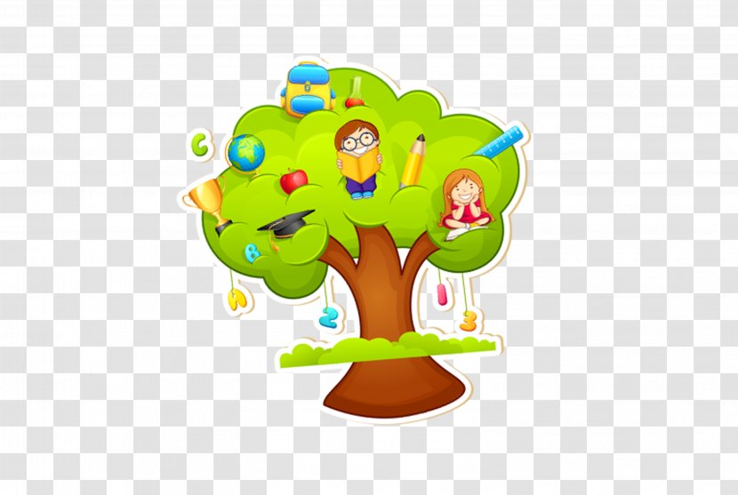 Child Education Clip Art - Montessori - Children Tree Transparent PNG