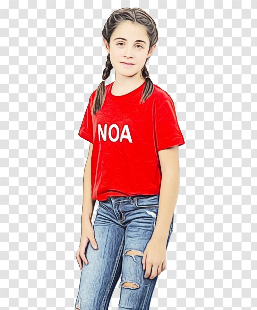 Jeans Background - Neck - Blouse Child Transparent PNG