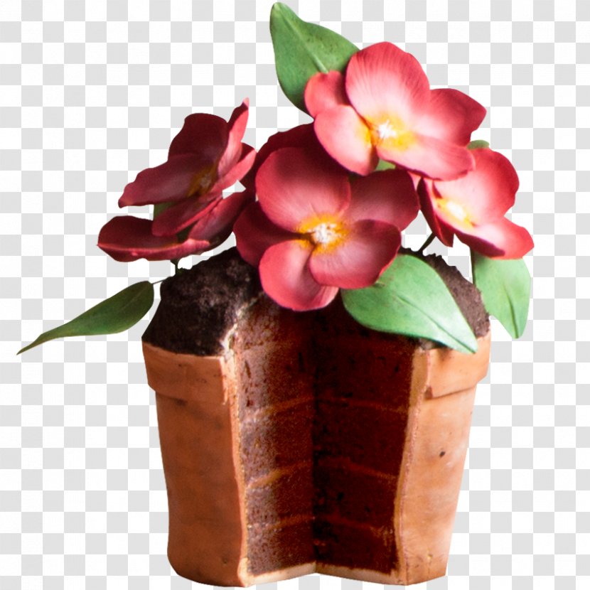 Cupcake Cut Flowers Pound Cake Flowerpot Sugar Paste - Flower Transparent PNG