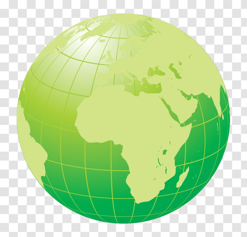 Globe World Royalty-free Stock Photography Clip Art - Vector Green Earth Model Transparent PNG