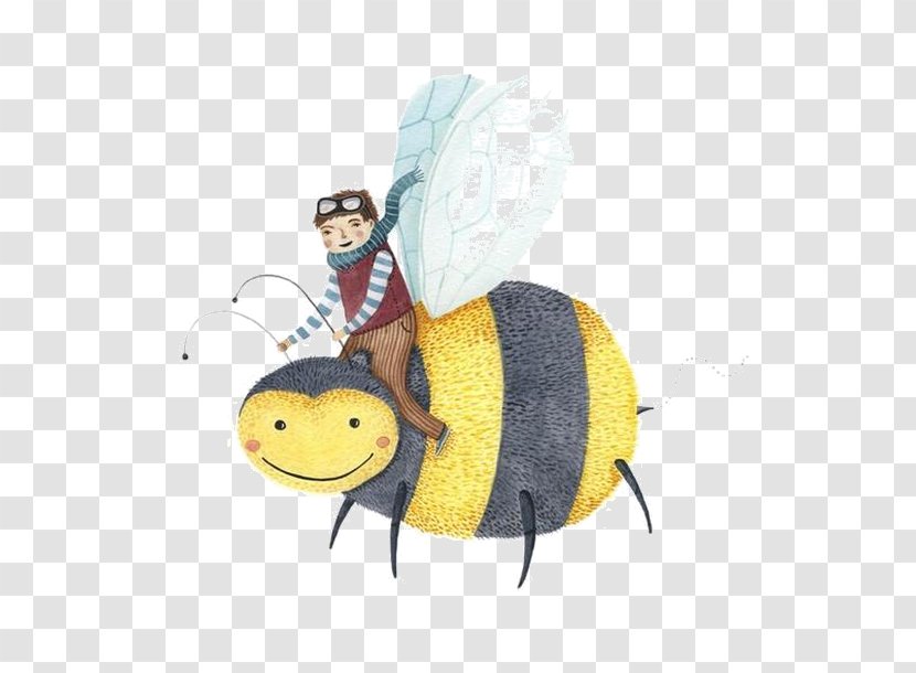 Honey Bee Butterfly Cartoon - Fictional Character Transparent PNG