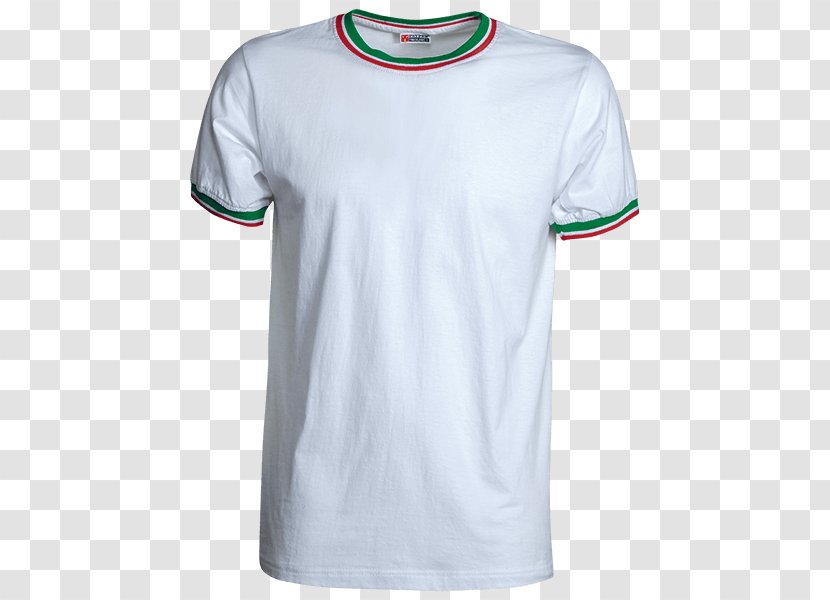 T-shirt Jersey Sleeve White Polo Shirt - Unisex - Tricolor Carp Transparent PNG