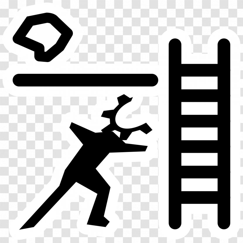Ladder Drawing Silhouette Clip Art - Wall Transparent PNG