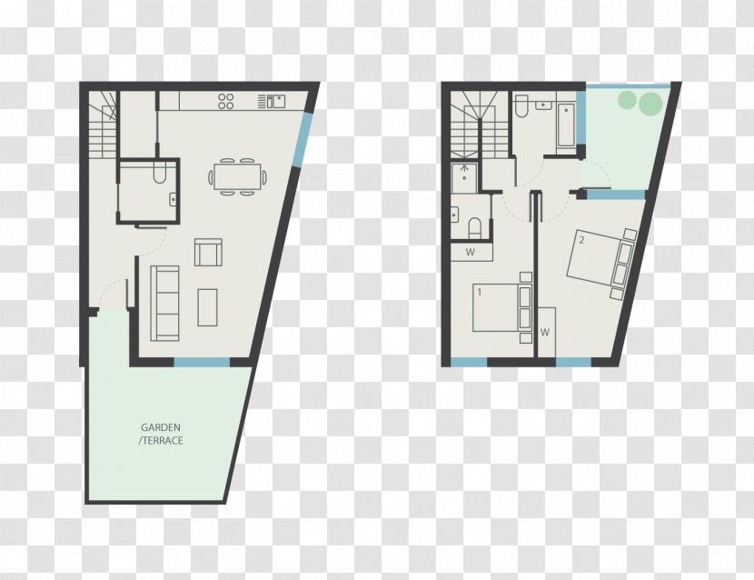 Apartment House Floor Plan - Diagram Transparent PNG