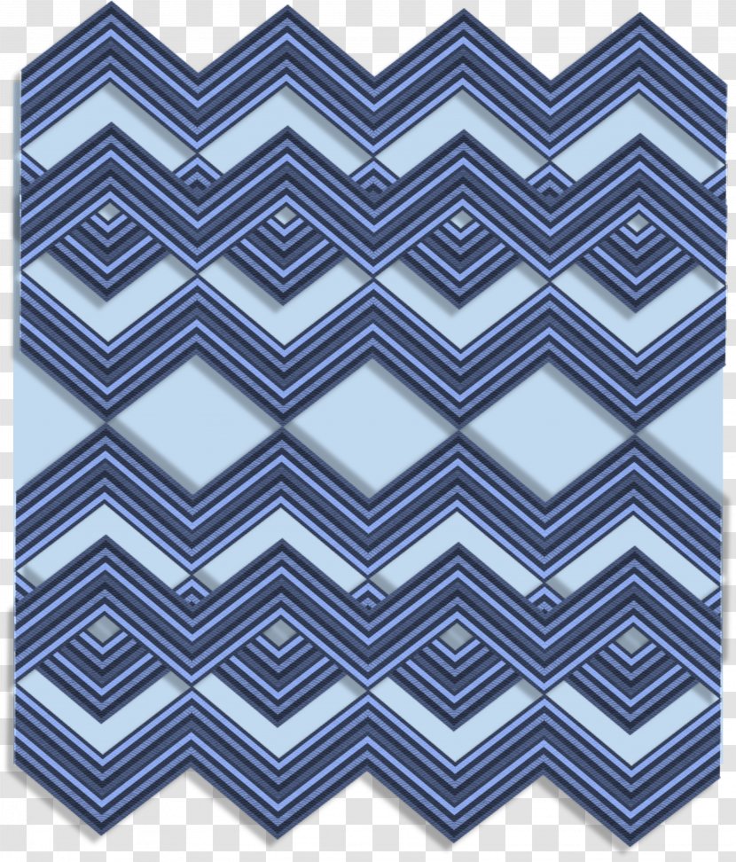 Textile Zigzag Blue Denim Line - Tweed Transparent PNG