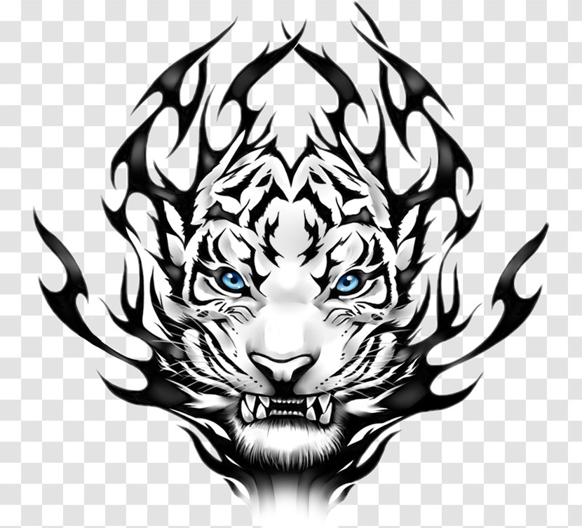 White Tiger Martial Arts Tattoo Clip Art Transparent PNG