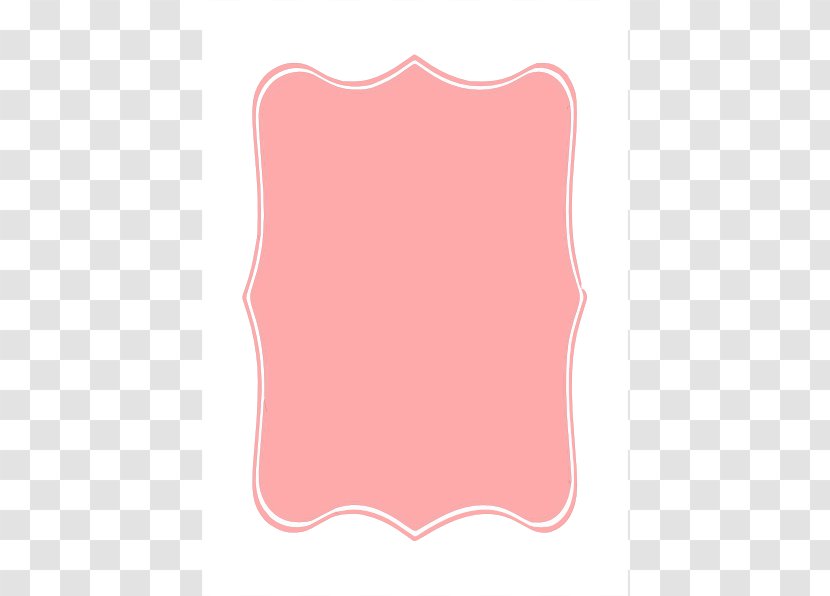 Borders And Frames Picture Frame Bracket Clip Art - Rectangle - Pink Cliparts Transparent PNG