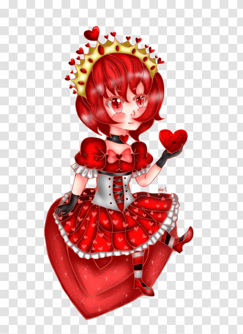 Figurine Doll Character Flower Fiction - Red - Queen Transparent PNG
