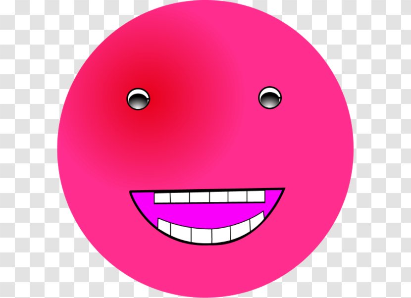 Smiley Circle Cartoon Text Messaging Font - Pink Transparent PNG