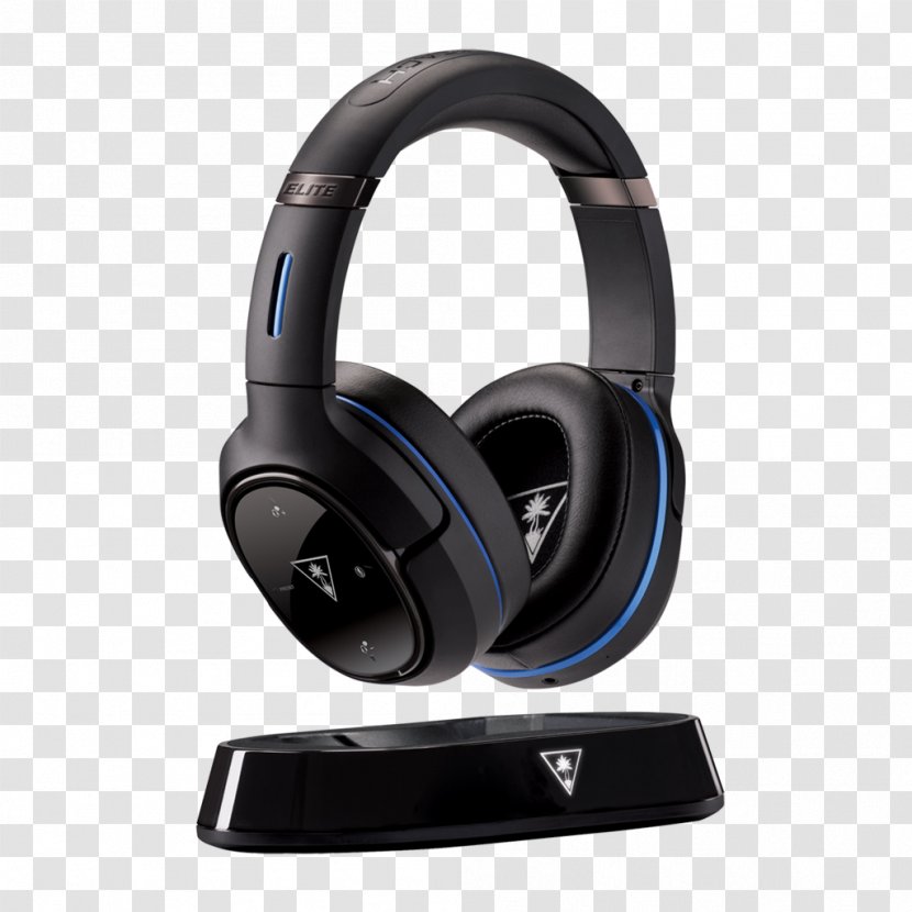 Turtle Beach Elite 800 Ear Force 800X Corporation Headset Headphones - Active Noise Control - Gaming Blue Transparent PNG
