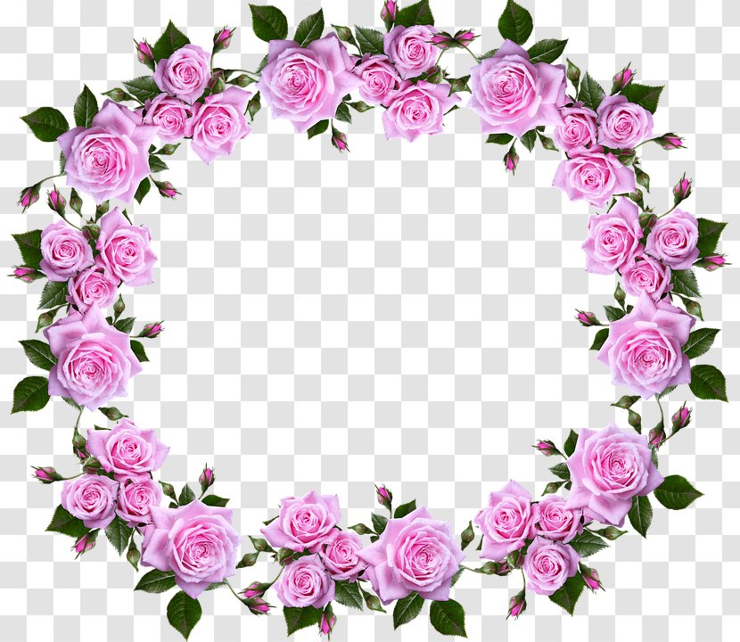 Clip Art Rose Picture Frames Heart Image - Wreath Transparent PNG