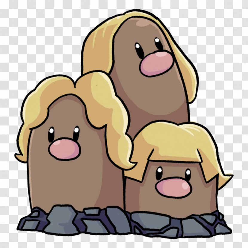 Pokémon Sun And Moon Dugtrio Dog Fan Art - Salvador Dali Transparent PNG