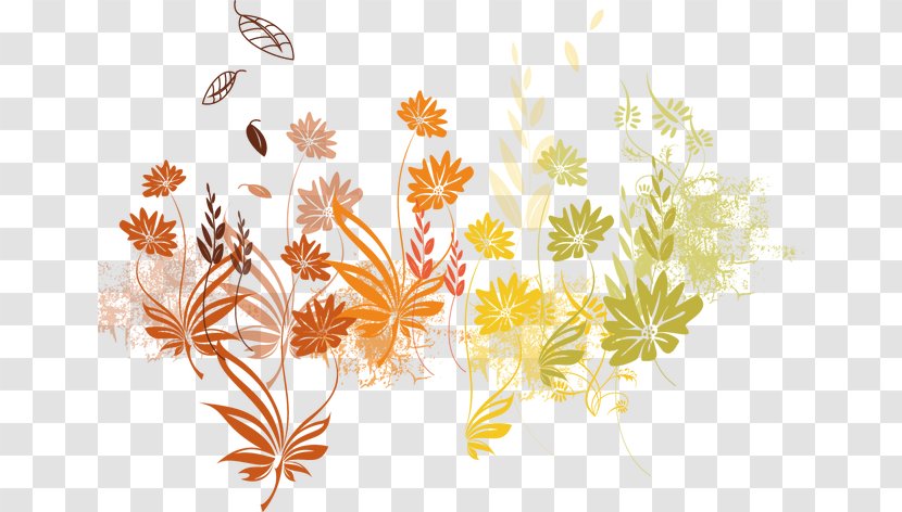 Photography Debutante Illustration - Floral Design - Autumn Leaves Background Material Transparent PNG