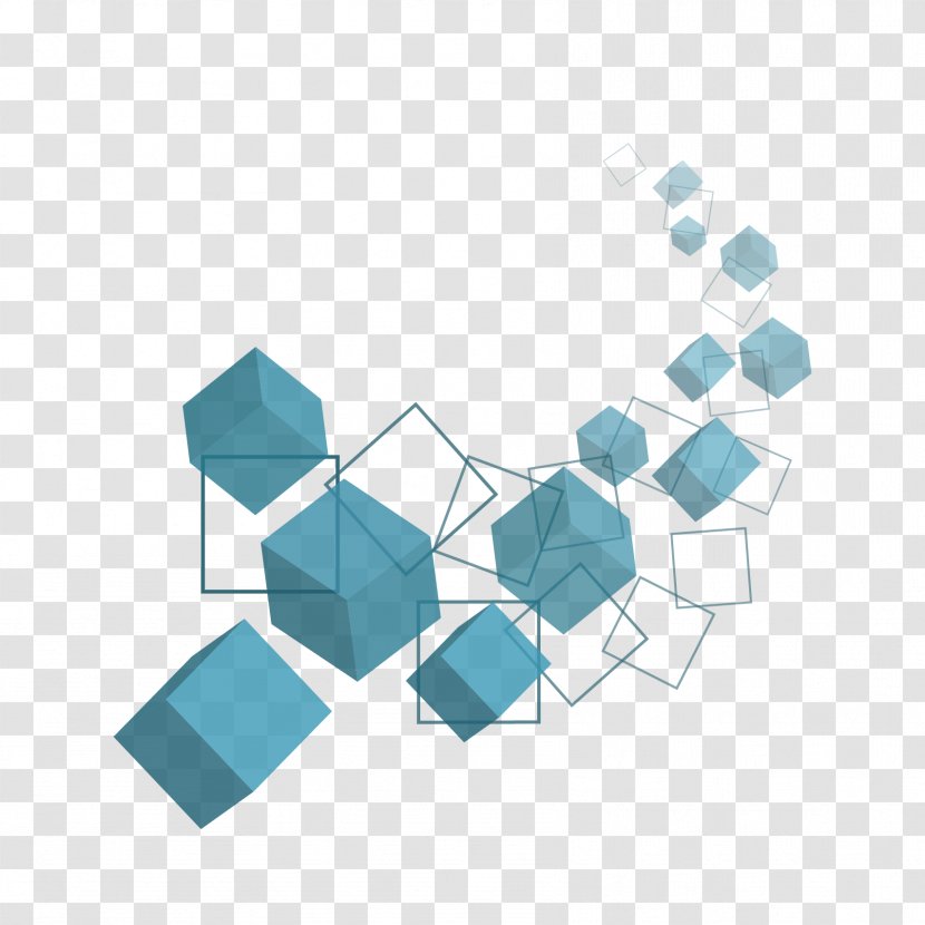 Three-dimensional Space Desktop Wallpaper - Turquoise - Design Transparent PNG