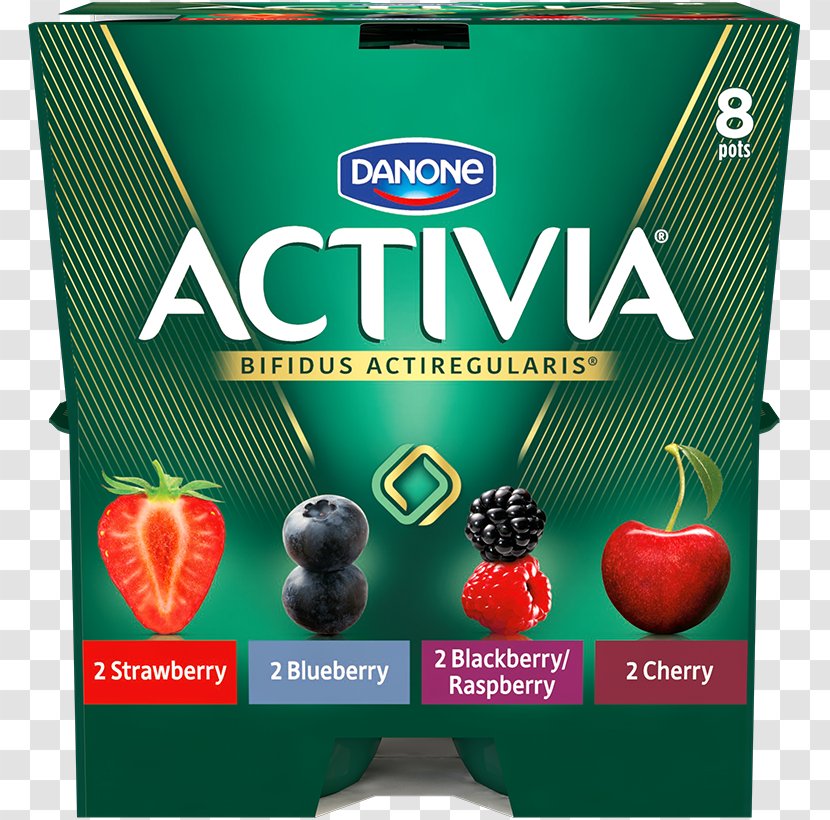 Breakfast Cereal Activia Yoghurt Muesli Bifidobacterium Animalis - Food - Strawberry Blueberry Transparent PNG