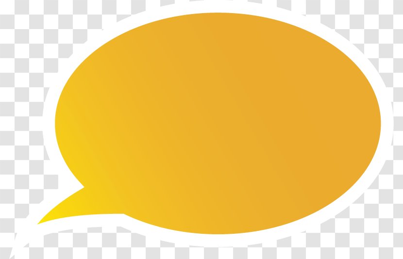 Yellow Orange Font - Oval - Voice Bubble Transparent PNG