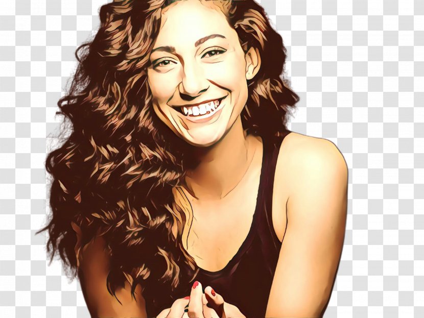 Hair Facial Expression Hairstyle Smile Eyebrow - Cartoon - Ringlet Chin Transparent PNG
