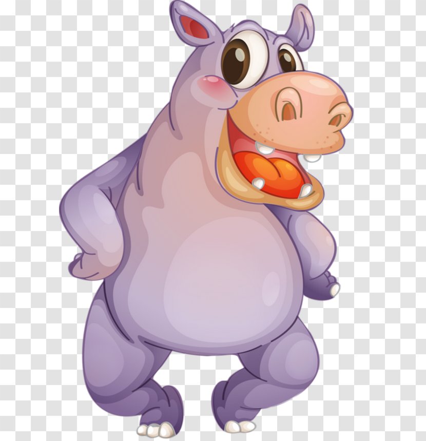 Hippopotamus Animal Clip Art - Horse Like Mammal Transparent PNG