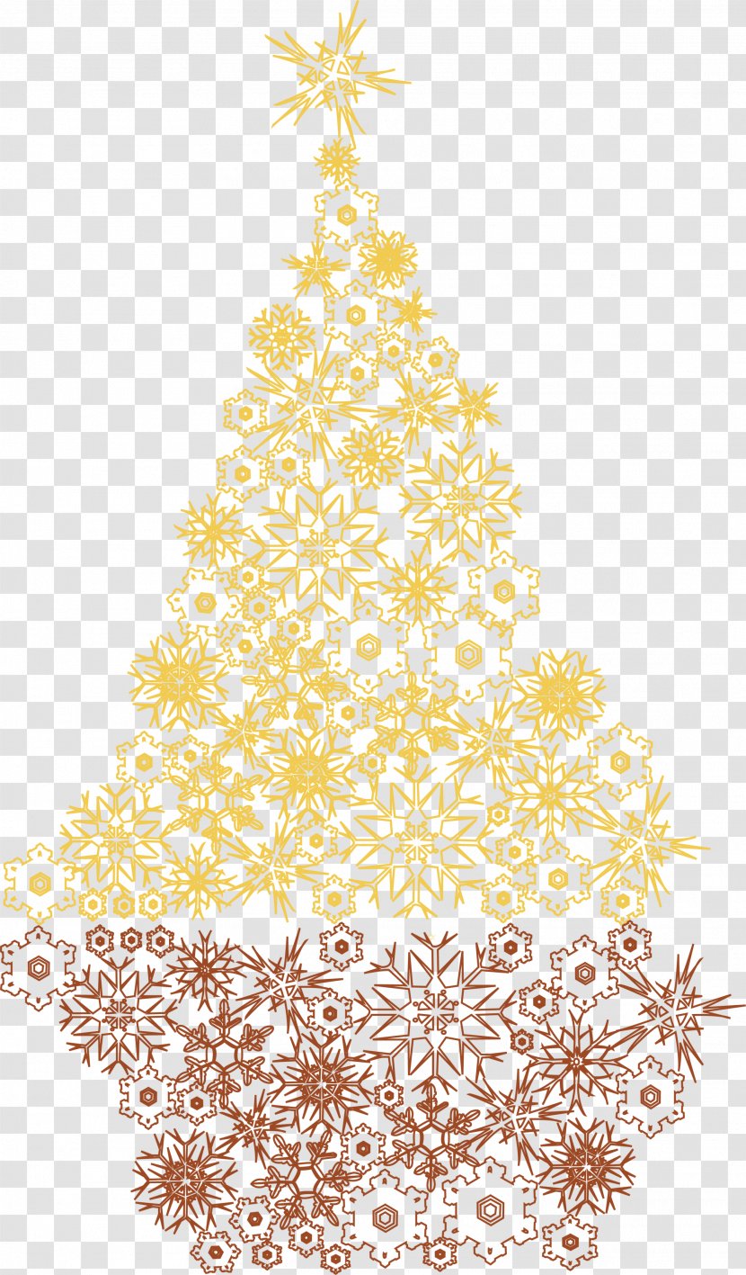 Christmas Tree Ornament - Decor - Golden Transparent PNG