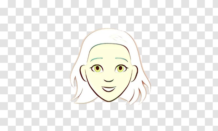 Face White Hair Eyebrow Facial Expression - Head - Cheek Forehead Transparent PNG