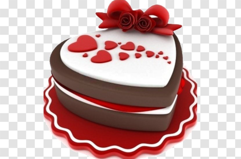 Chocolate Cake Bakery Cupcake Valentine's Day - Sugar Paste Transparent PNG