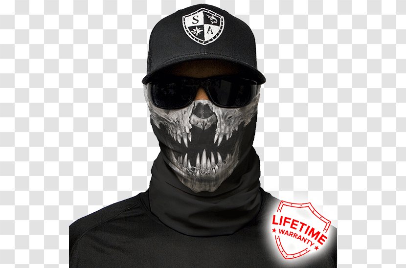 Face Shield Bandana Military Camouflage Skull - Kerchief Transparent PNG