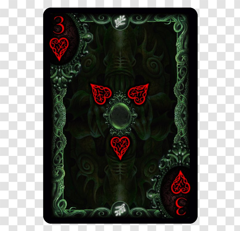 Call Of Cthulhu: The Card Game Bicycle Playing Cards - Silhouette - Hand-painted Transparent PNG