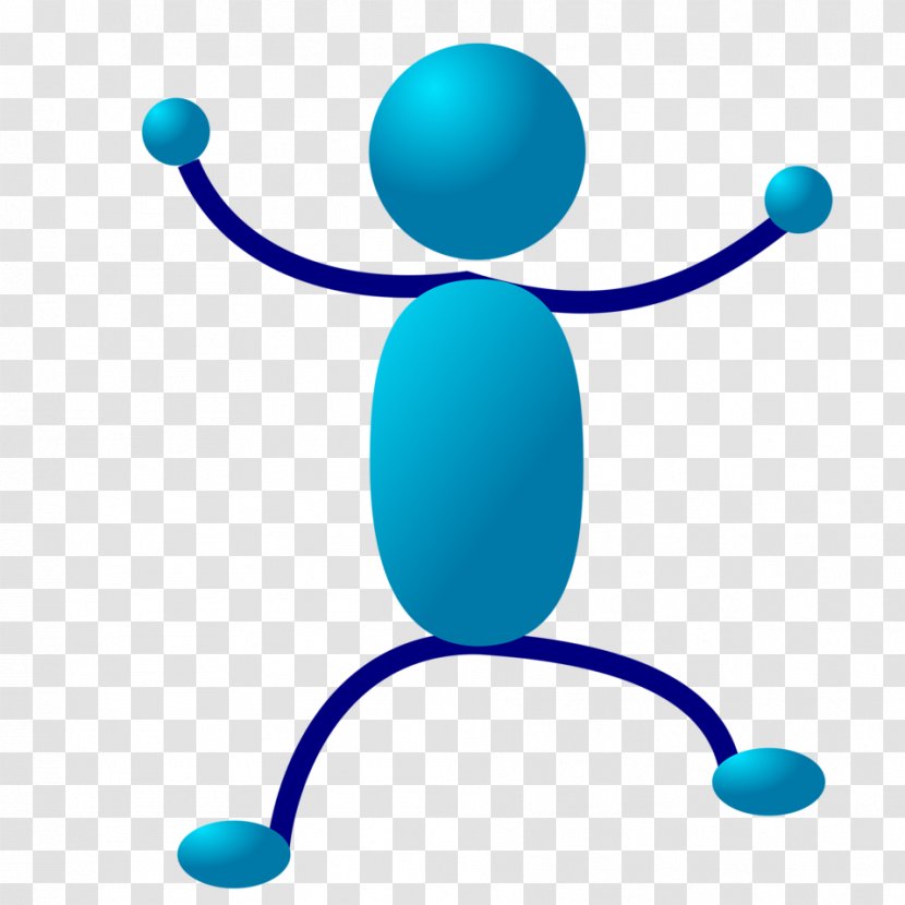 Stick Figure Clip Art - Woman - Blue Man Cliparts Transparent PNG