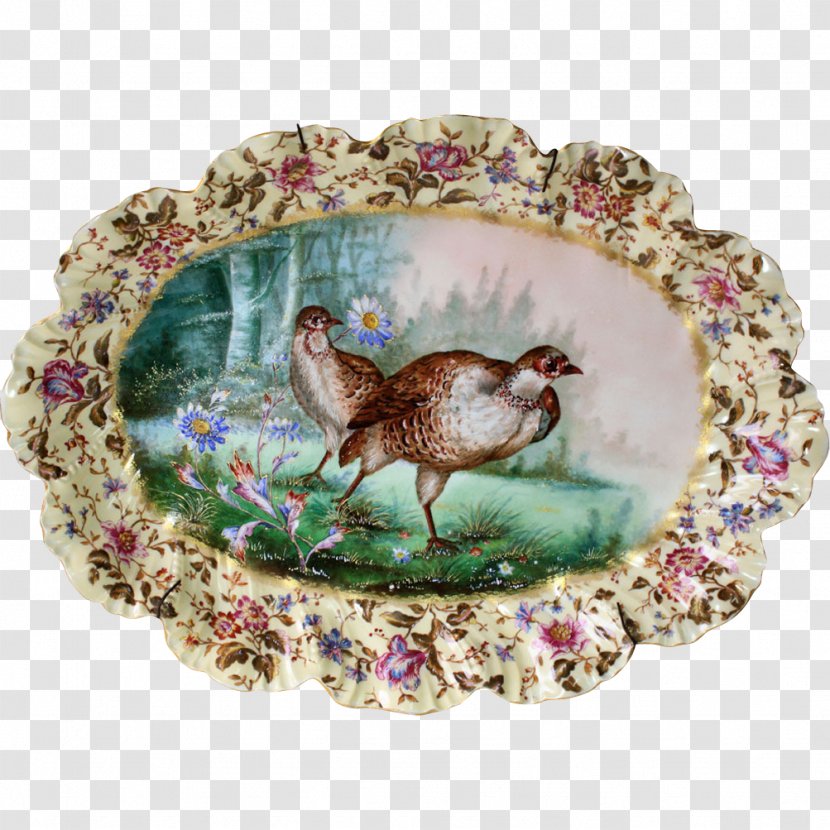 Tableware Platter Plate Porcelain - Hand-painted Birds Transparent PNG