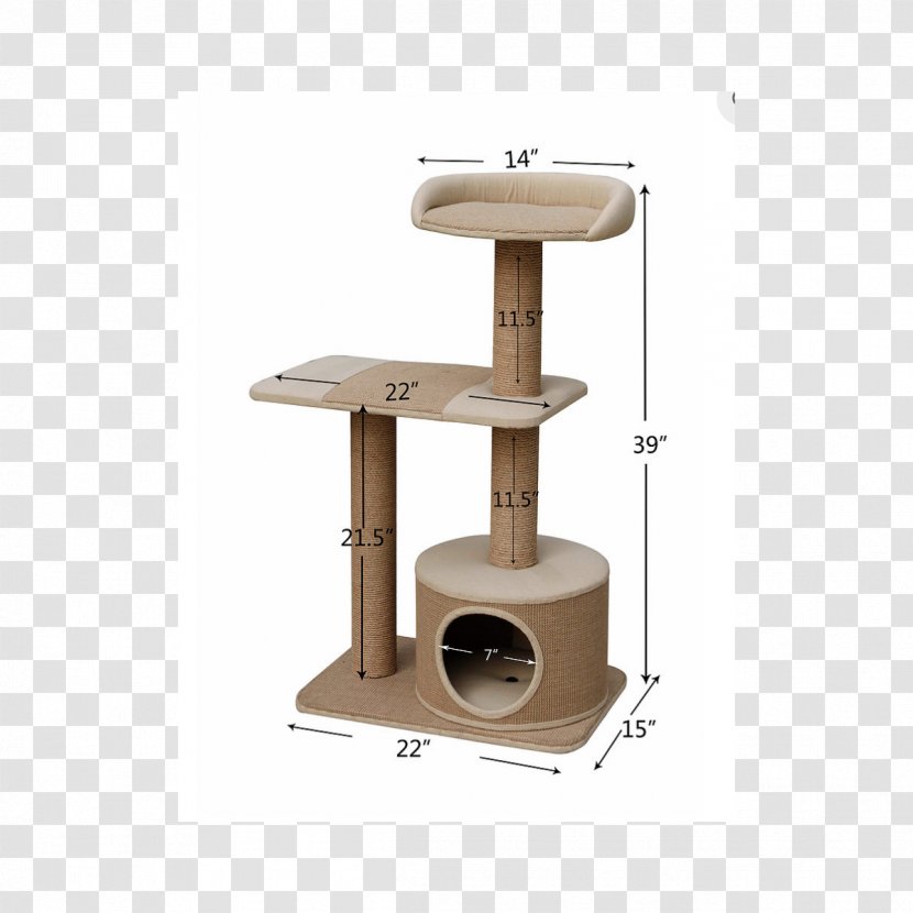 Cat Tree House Play And Toys - Furniture Transparent PNG