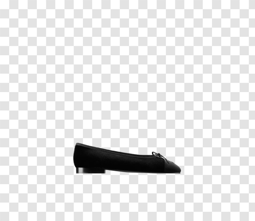 Ballet Flat - Shoe - Black Velvet Transparent PNG