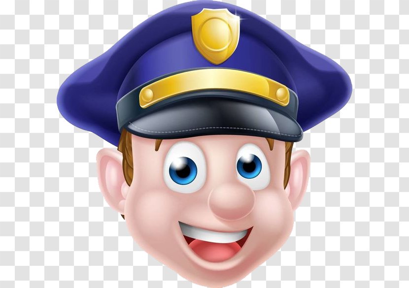 Police Officer Cartoon Illustration - Traffic - Laughing Hat Transparent PNG