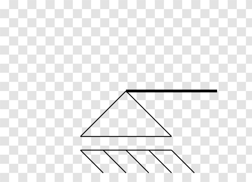 Triangle Point White - Symmetry Transparent PNG
